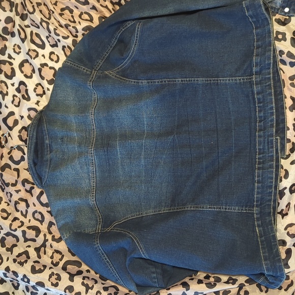 New Look Distressed Denim Jacket 3x - Picture 5 of 6